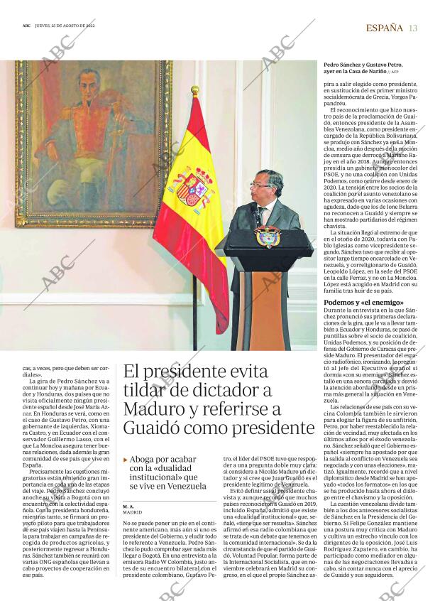ABC MADRID 25-08-2022 página 13