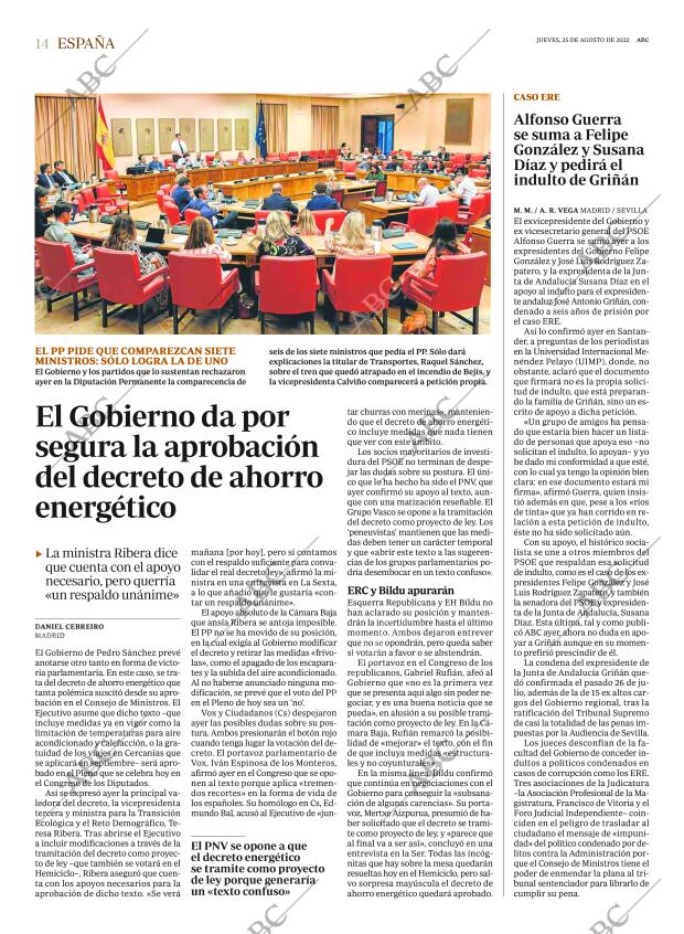 ABC MADRID 25-08-2022 página 14