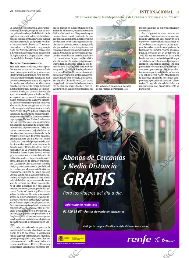 ABC MADRID 25-08-2022 página 21