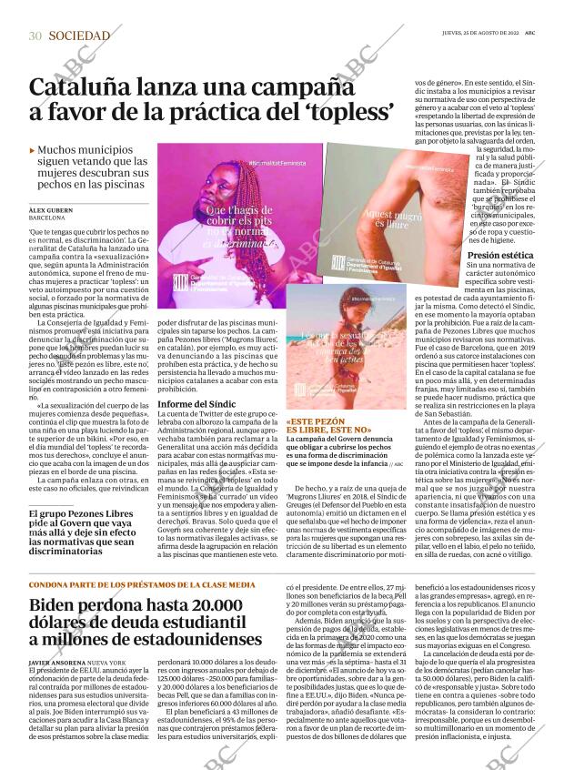 ABC MADRID 25-08-2022 página 30