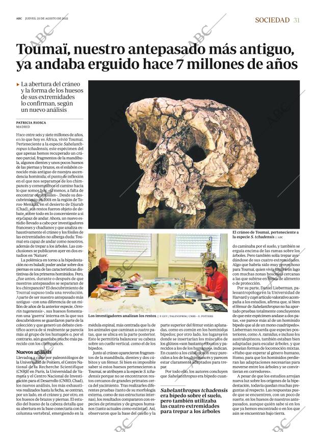 ABC MADRID 25-08-2022 página 31