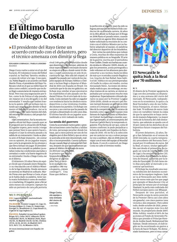ABC MADRID 25-08-2022 página 35
