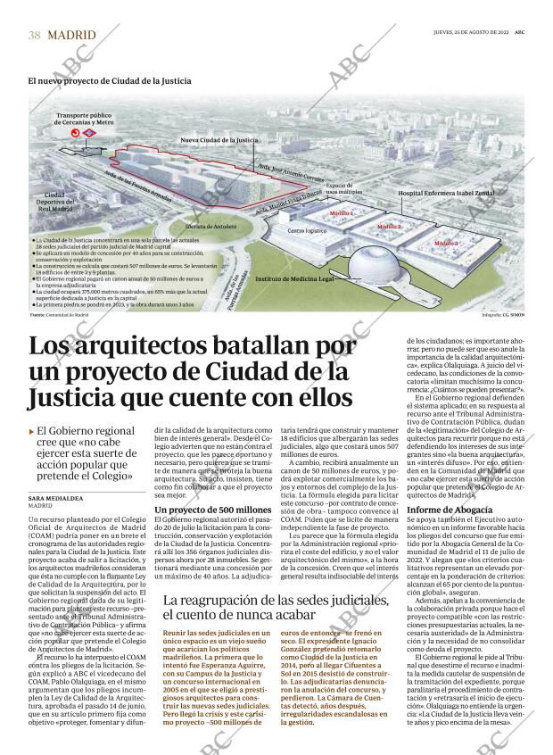ABC MADRID 25-08-2022 página 38