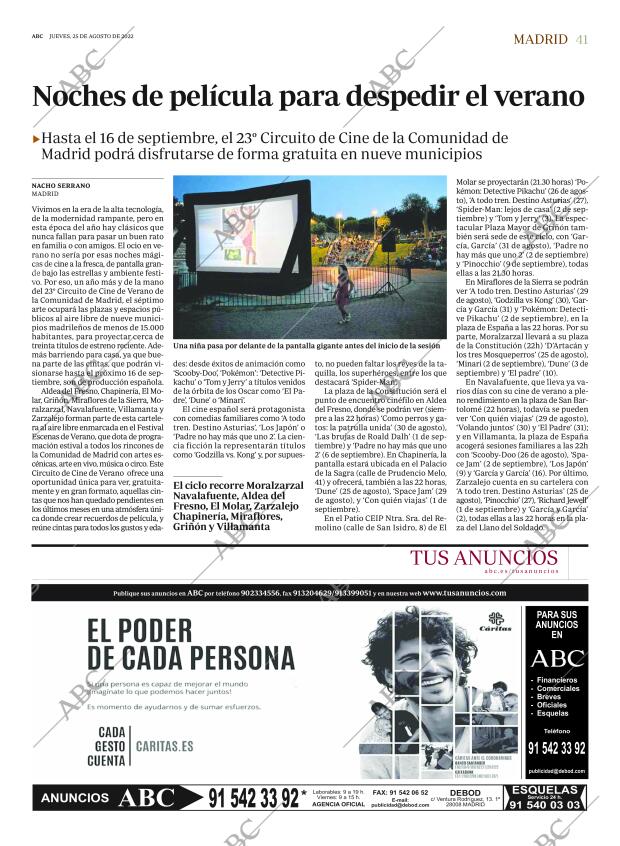 ABC MADRID 25-08-2022 página 41