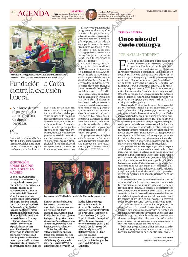 ABC MADRID 25-08-2022 página 42