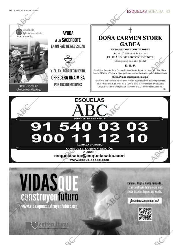 ABC MADRID 25-08-2022 página 43