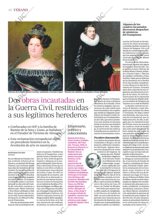 ABC MADRID 25-08-2022 página 48
