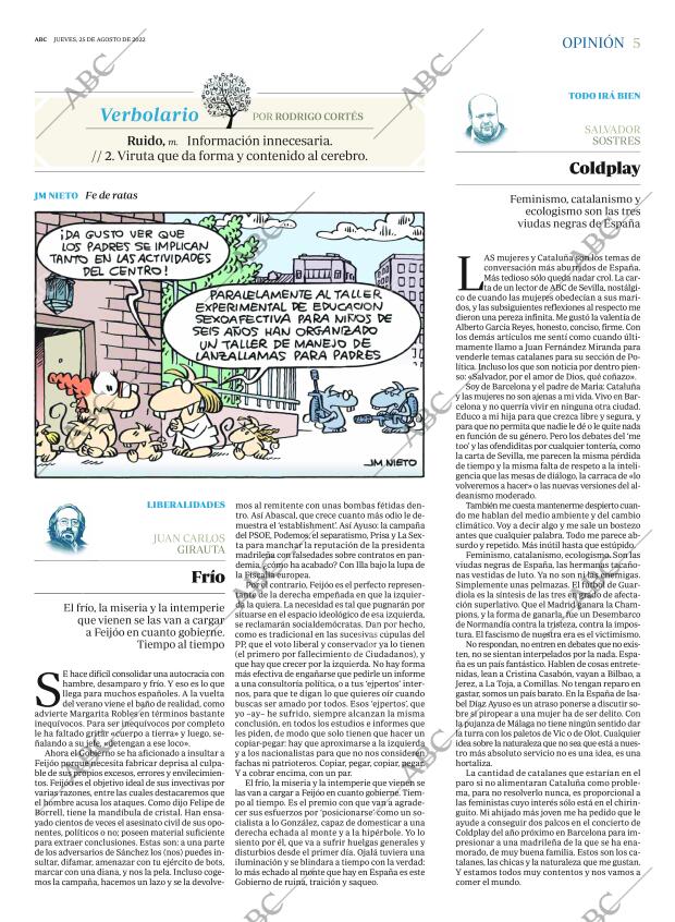 ABC MADRID 25-08-2022 página 5