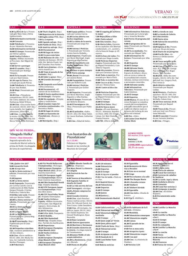 ABC MADRID 25-08-2022 página 59