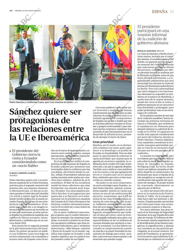 ABC MADRID 26-08-2022 página 15