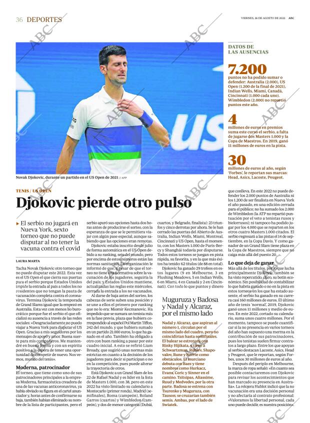 ABC MADRID 26-08-2022 página 36
