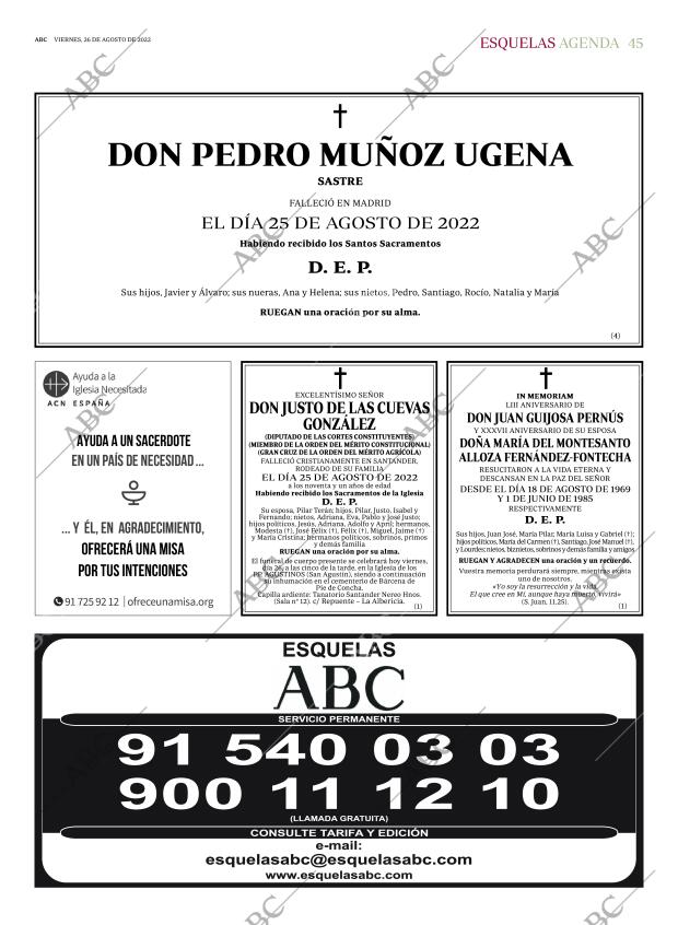 ABC MADRID 26-08-2022 página 45