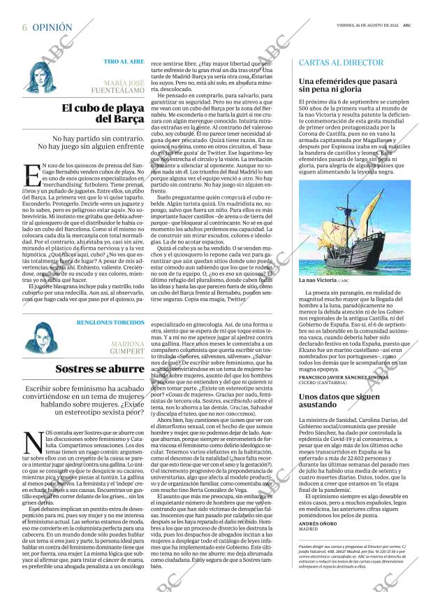 ABC MADRID 26-08-2022 página 6