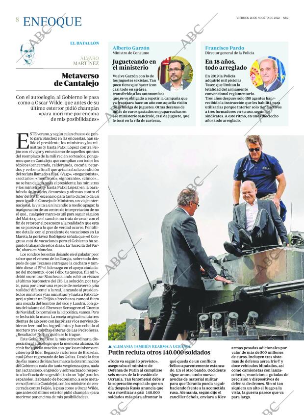 ABC MADRID 26-08-2022 página 8