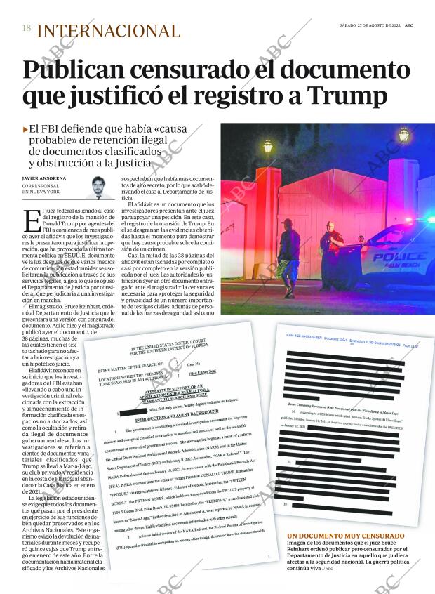 ABC MADRID 27-08-2022 página 18