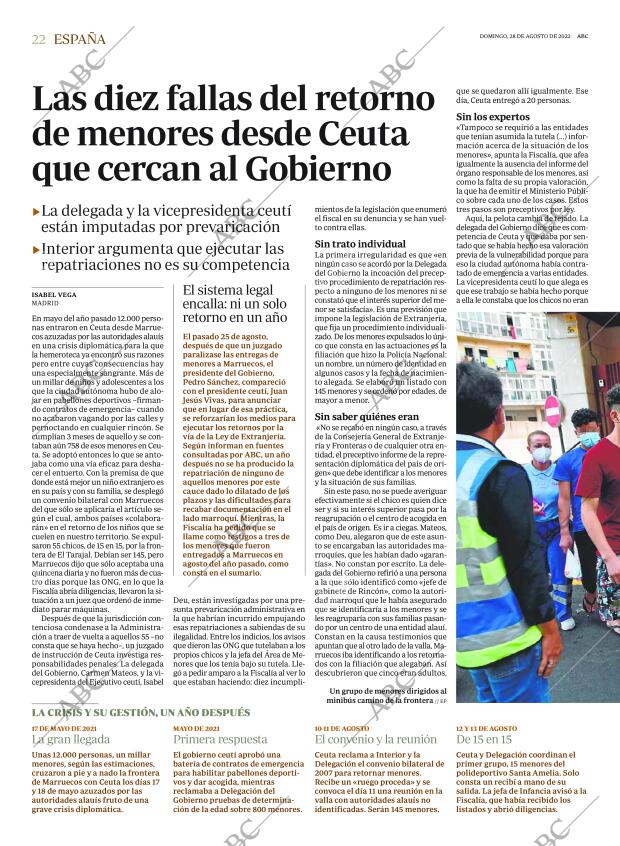 ABC MADRID 28-08-2022 página 22