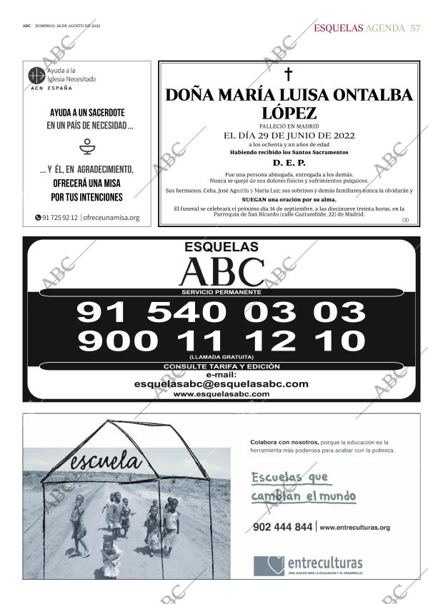 ABC MADRID 28-08-2022 página 57