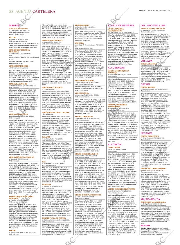 ABC MADRID 28-08-2022 página 58