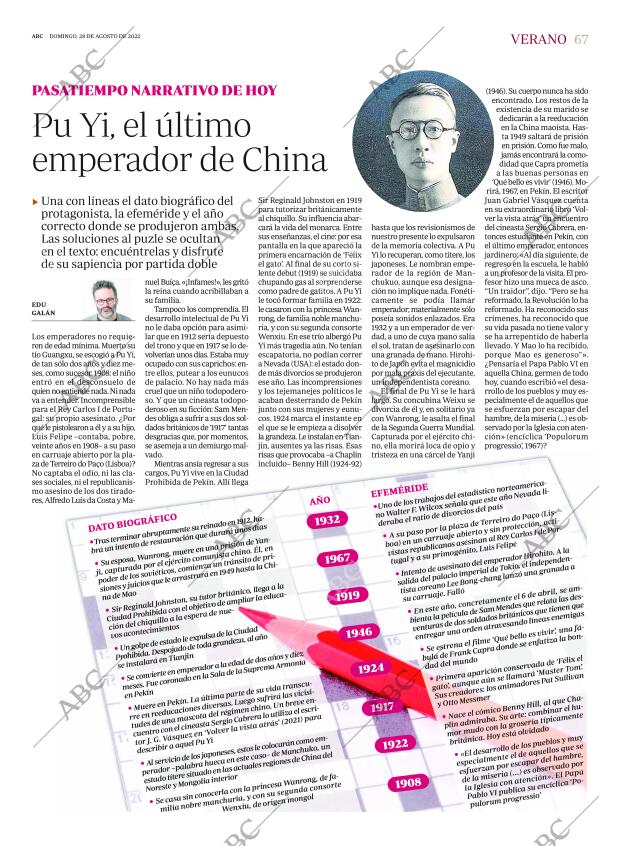 ABC MADRID 28-08-2022 página 67