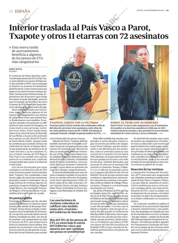 ABC MADRID 01-09-2022 página 16