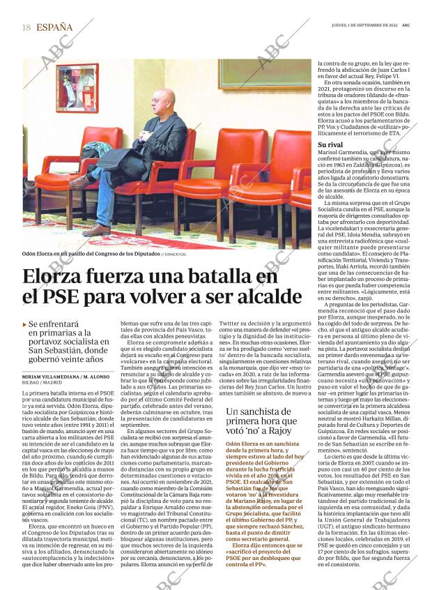 ABC MADRID 01-09-2022 página 18