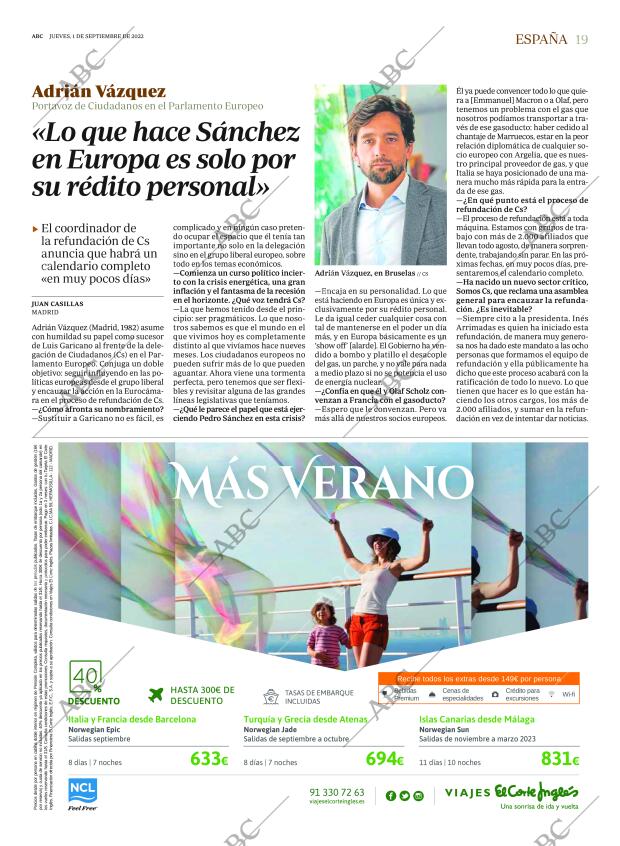 ABC MADRID 01-09-2022 página 19