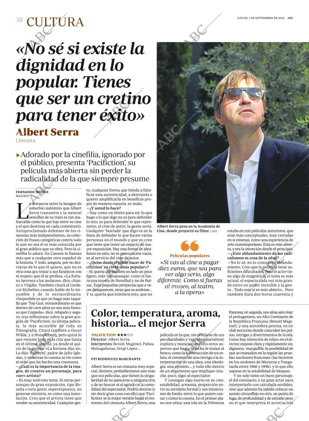 ABC MADRID 01-09-2022 página 38