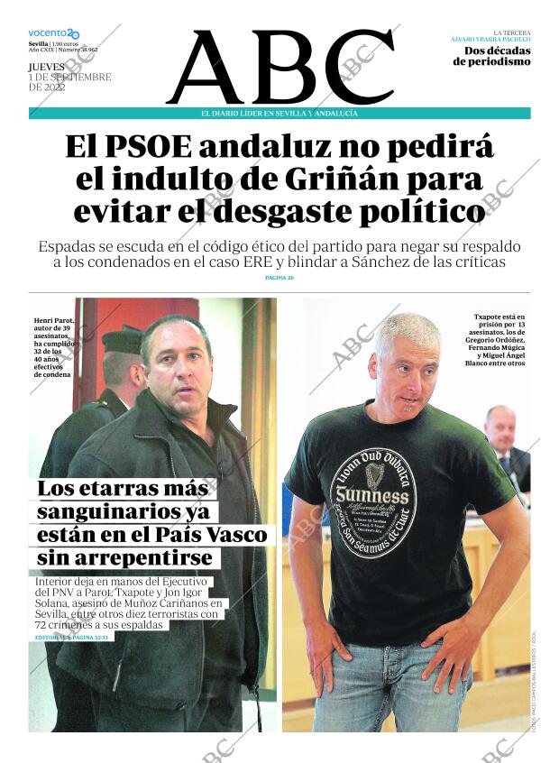 ABC SEVILLA 01-09-2022 página 1