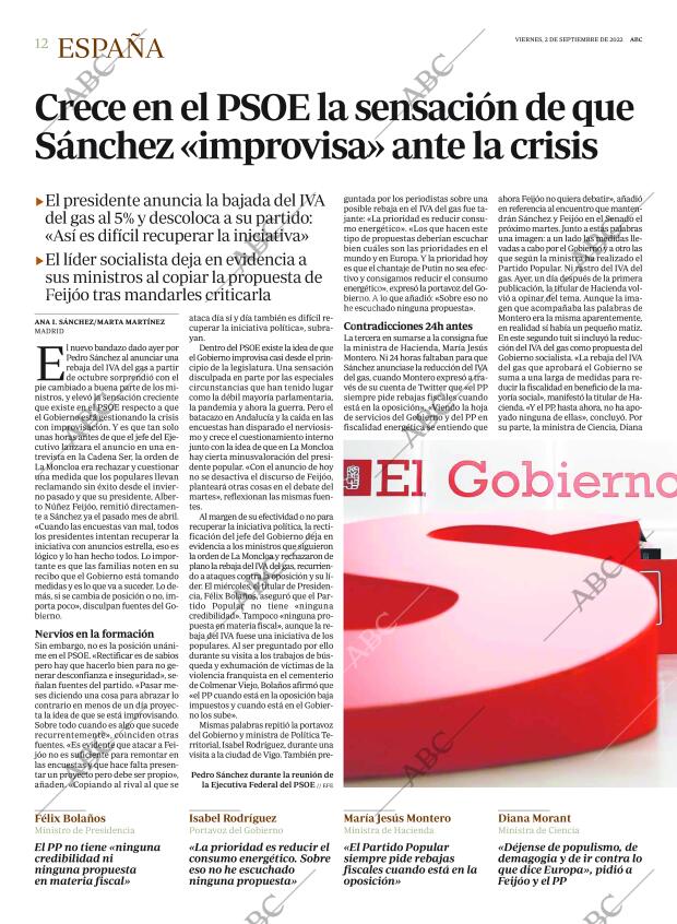 ABC MADRID 02-09-2022 página 12