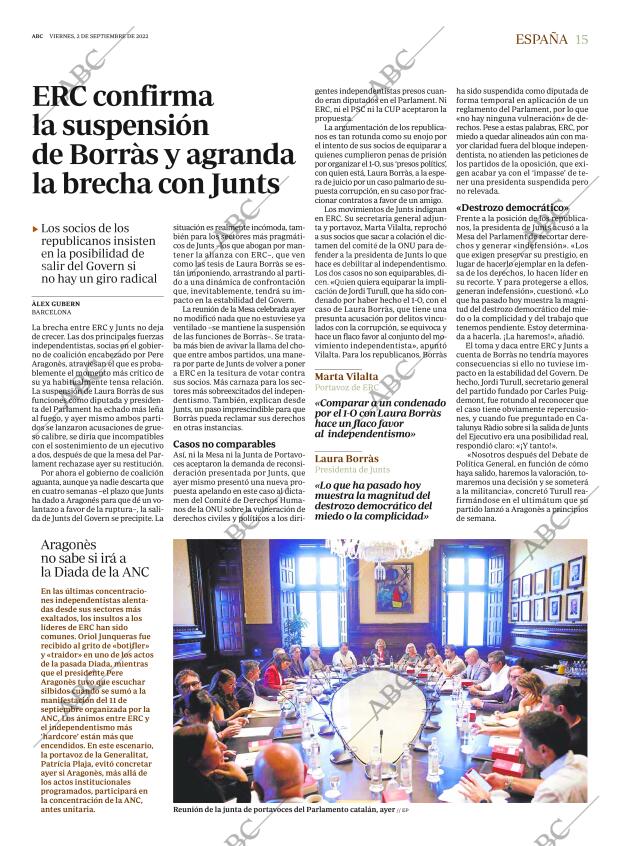 ABC MADRID 02-09-2022 página 15