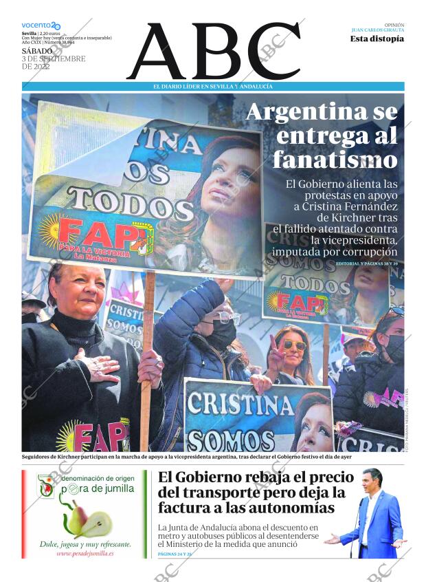 ABC SEVILLA 03-09-2022 página 1