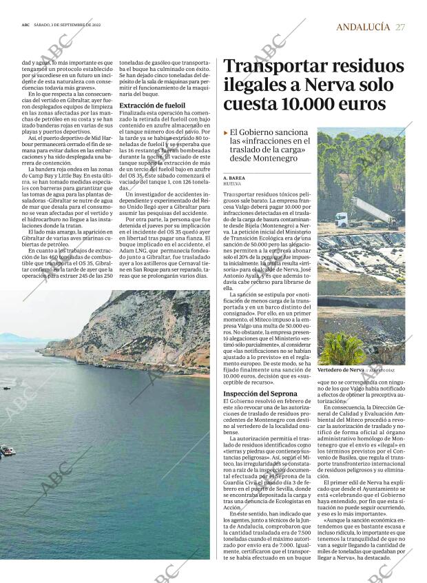 ABC SEVILLA 03-09-2022 página 27