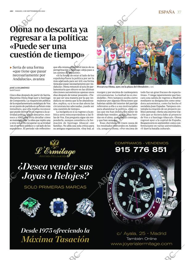ABC SEVILLA 03-09-2022 página 37