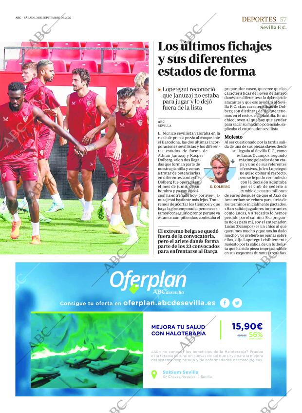 ABC SEVILLA 03-09-2022 página 57