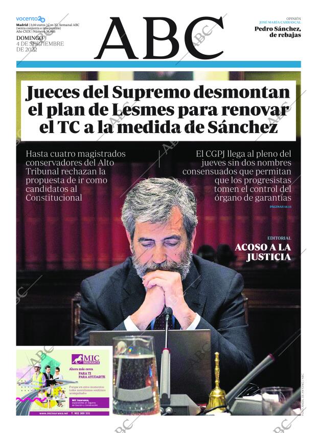 ABC MADRID 04-09-2022 página 1