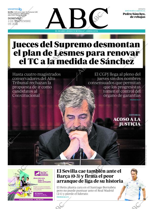 ABC SEVILLA 04-09-2022 página 1