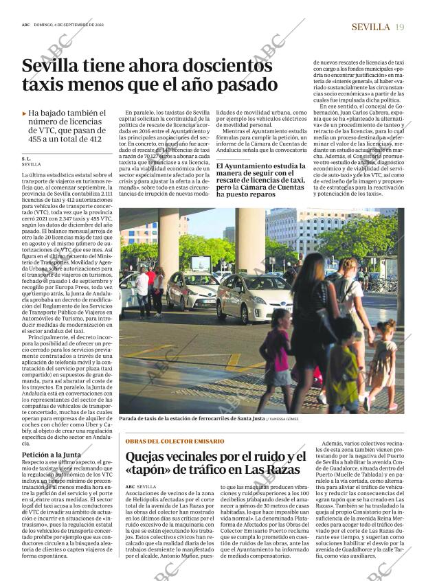 ABC SEVILLA 04-09-2022 página 19