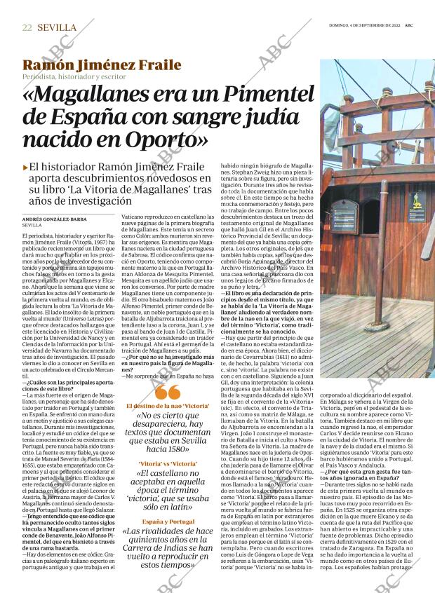ABC SEVILLA 04-09-2022 página 22