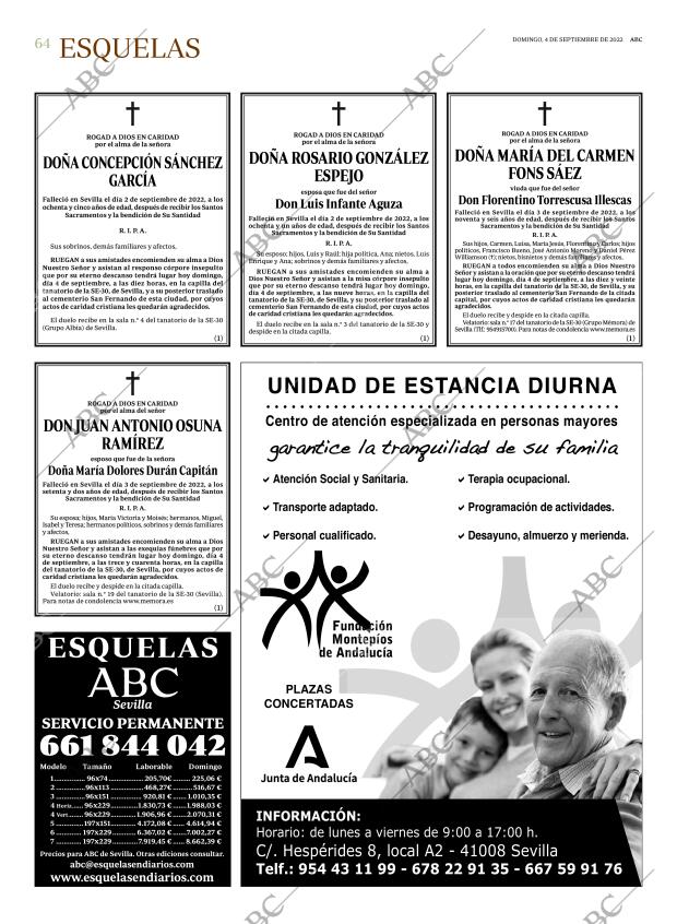ABC SEVILLA 04-09-2022 página 64