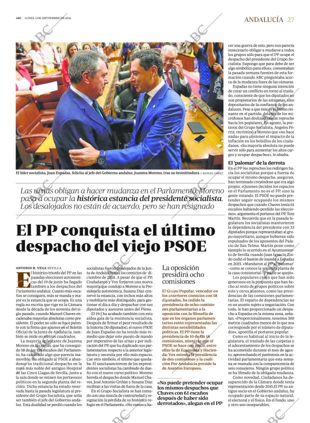 ABC SEVILLA 05-09-2022 página 27