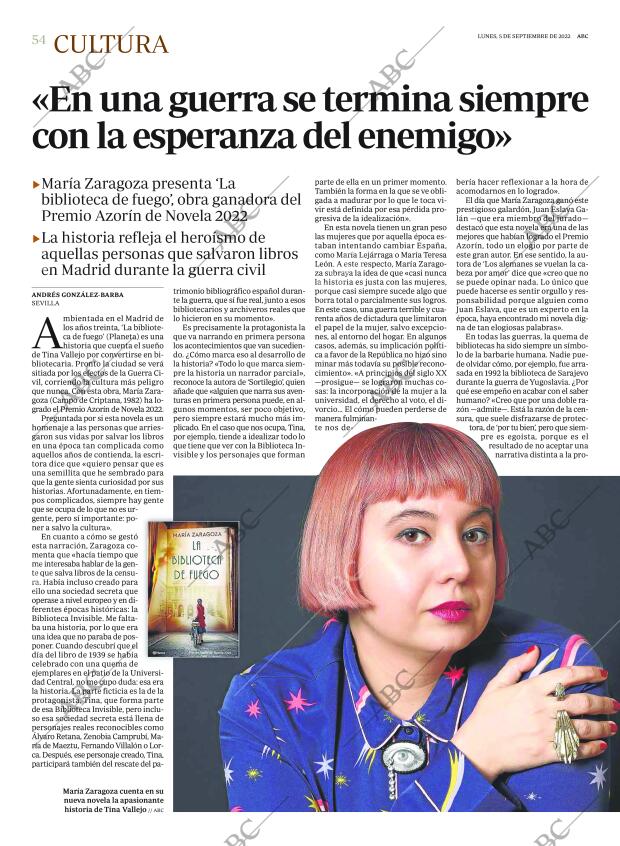 ABC SEVILLA 05-09-2022 página 54