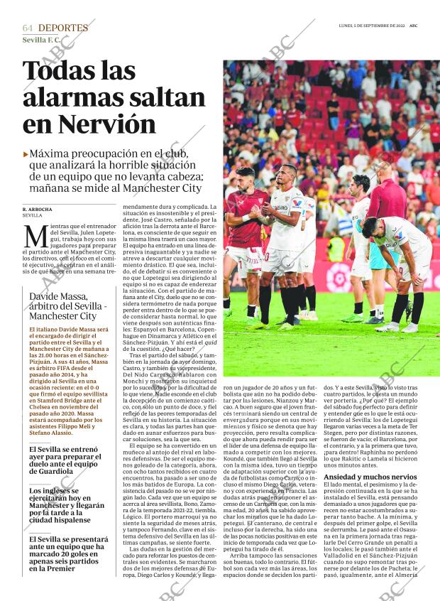 ABC SEVILLA 05-09-2022 página 64