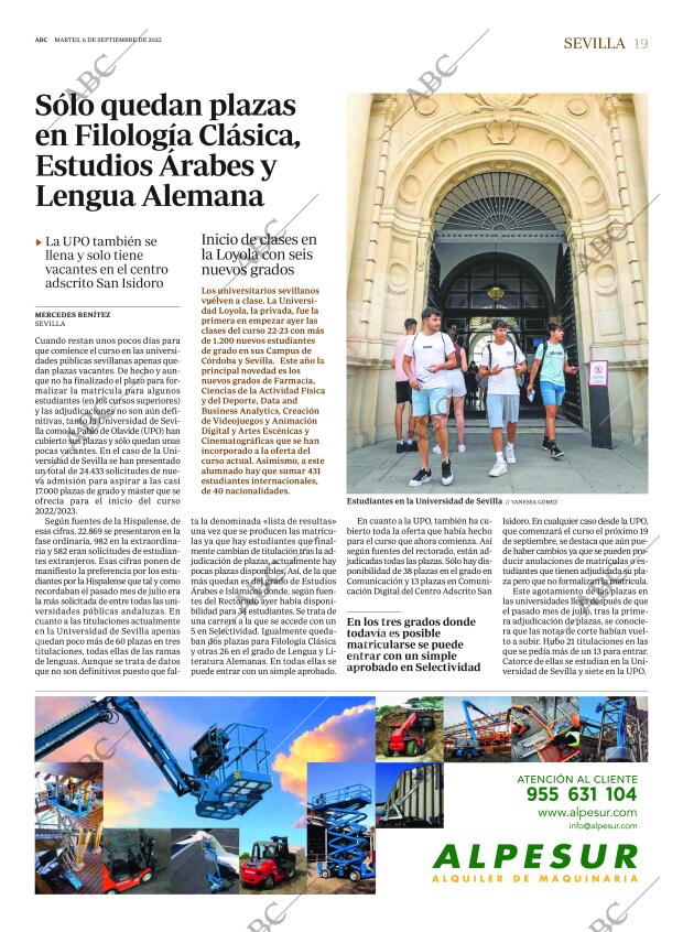 ABC SEVILLA 06-09-2022 página 19