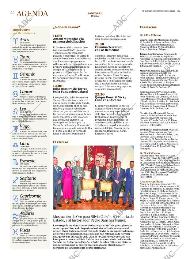 ABC SEVILLA 07-09-2022 página 22