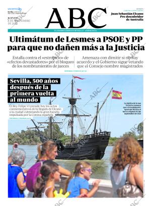 ABC SEVILLA 08-09-2022 página 1