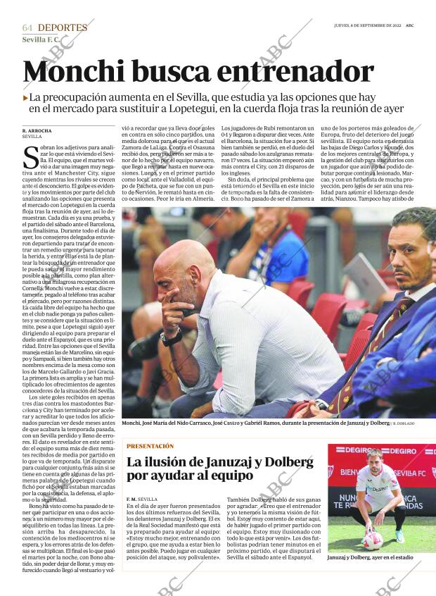 ABC SEVILLA 08-09-2022 página 64