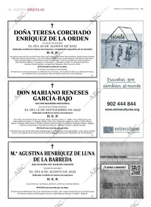 ABC MADRID 18-09-2022 página 70