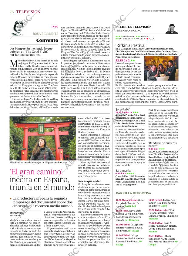 ABC MADRID 18-09-2022 página 76
