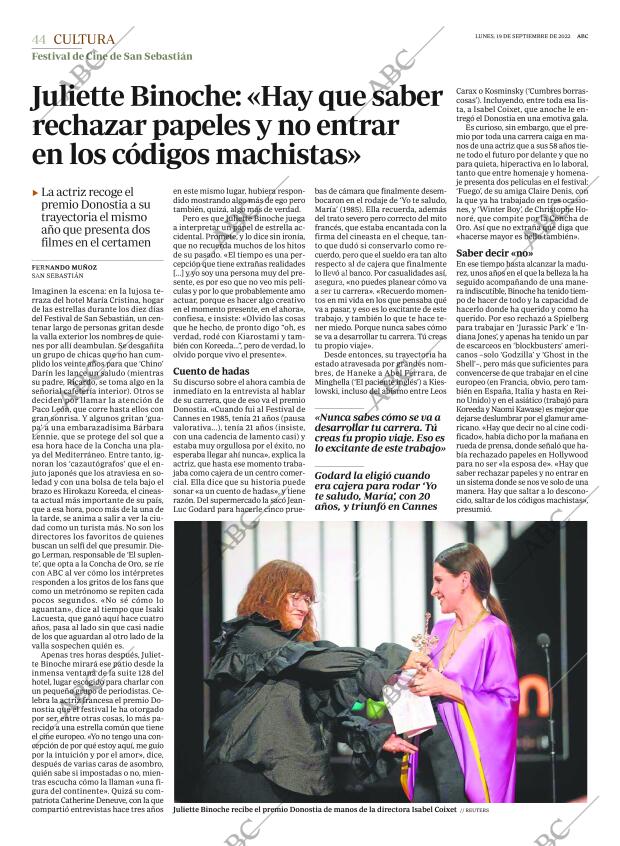 ABC MADRID 19-09-2022 página 44