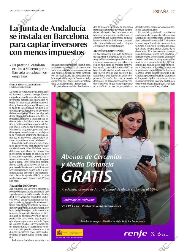 ABC MADRID 22-09-2022 página 17